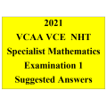 Detailed answers 2021 VCAA VCE NHT Specialist Mathematics Examination 1